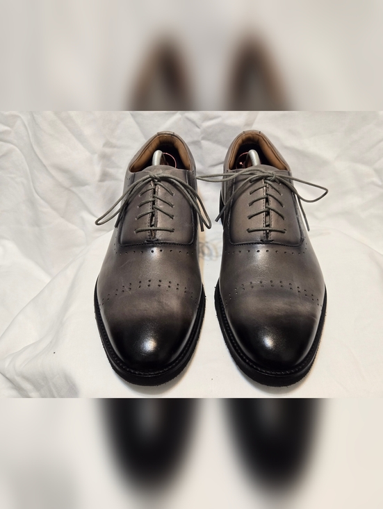Thomas & Vine Mens Morey Genuine Leather Oxfords Dress Shoes Sz 11 Gray main image 6